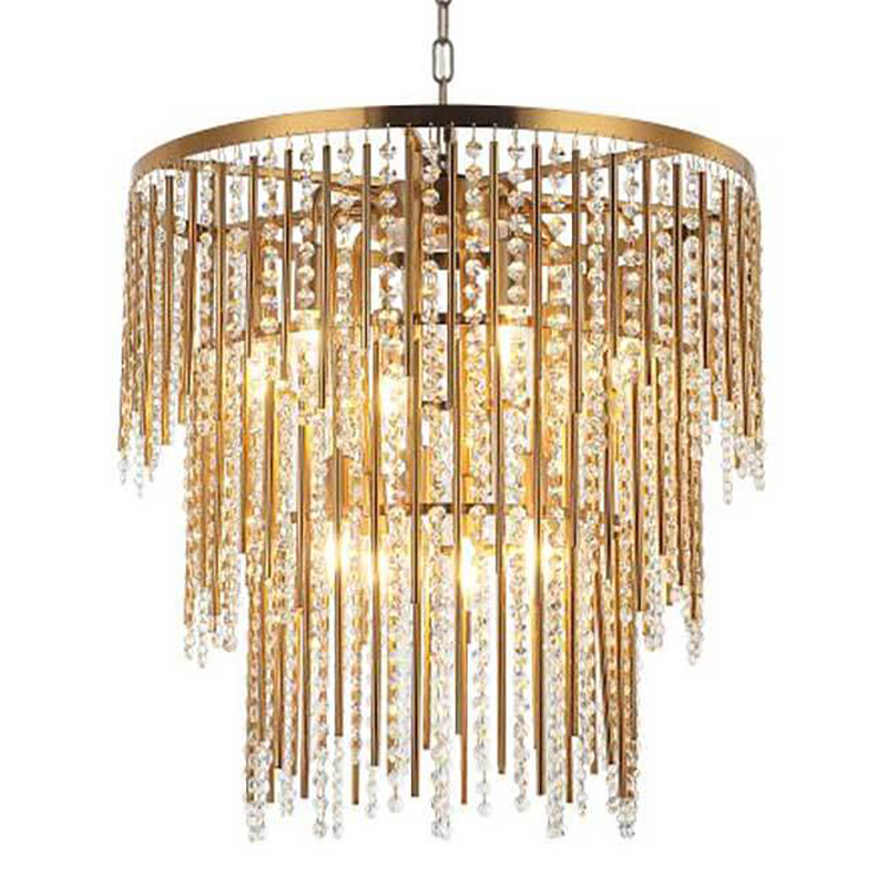 Люстра Crystal Wind Chimes Bronze Chandelier Бронза Прозрачный Люстра Crystal Wind Chimes Bronze Chandelier Бронза Прозрачный в Костроме | Loft Concept