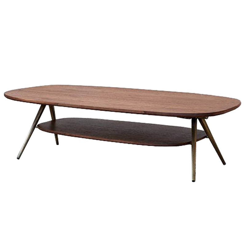 Кофейный стол Killigrew Coffee Table Орех Золотой Кофейный стол Killigrew Coffee Table Орех Золотой в Костроме | Loft Concept