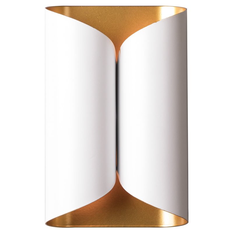 Бра White and Brass Roll Белый Латунь Бра White and Brass Roll Белый Латунь в Костроме | Loft Concept