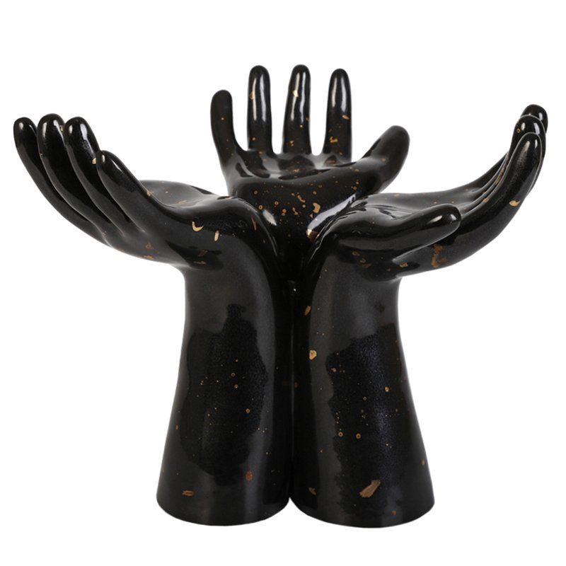 Статуэтка Hands Vase Черный Статуэтка Hands Vase Черный в Костроме | Loft Concept