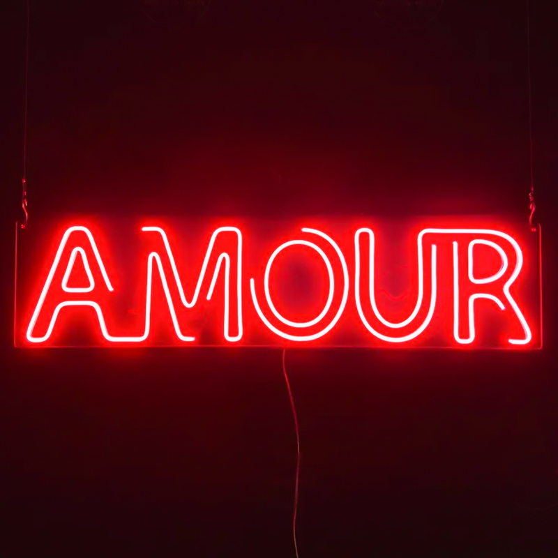 Неоновая настенная лампа Amour Neon Wall Lamp Прозрачный Красный Неоновая настенная лампа Amour Neon Wall Lamp Прозрачный Красный в Костроме | Loft Concept