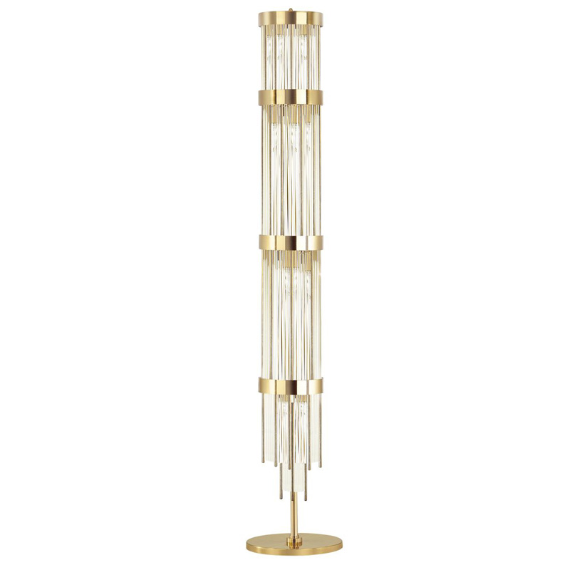 Торшер Niemira Floor lamp Прозрачный (Transparent) Золотой Торшер Niemira Floor lamp Прозрачный (Transparent) Золотой в Костроме | Loft Concept