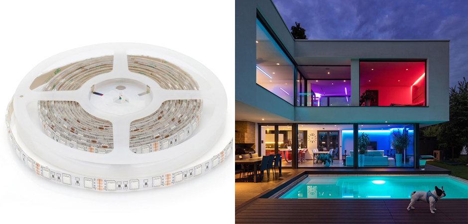 Светодиодная влагозащищенная лента 14,4W/m 60LED/m 5050SMD разноцветная 5M Светодиодная влагозащищенная лента 14,4W/m 60LED/m 5050SMD разноцветная 5M - Loft-Concept в Костроме