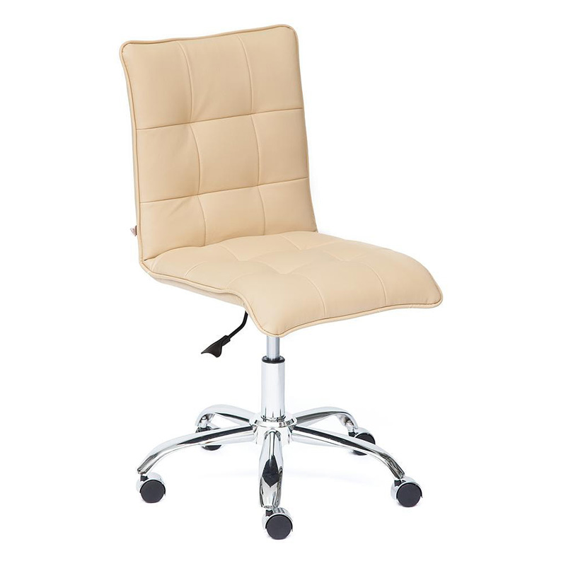 Кресло Deborah eco-leather beige Бежевый Хром Кресло Deborah eco-leather beige Бежевый Хром в Костроме | Loft Concept