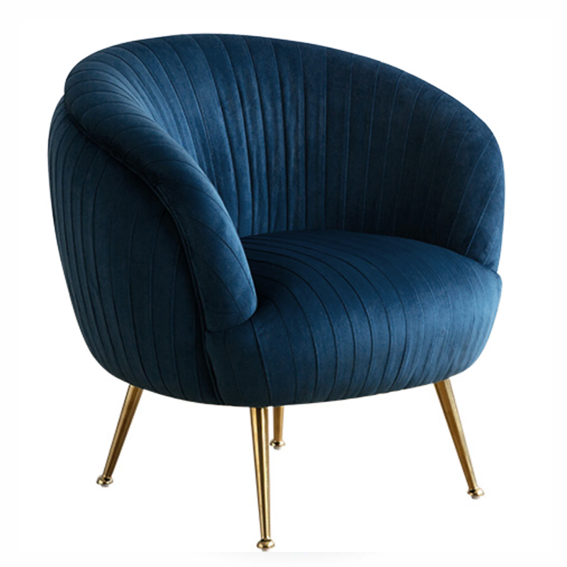 Кресло SOUFFLE CHAIR B Синий Глянцевое золото Кресло SOUFFLE CHAIR B Синий Глянцевое золото в Костроме | Loft Concept