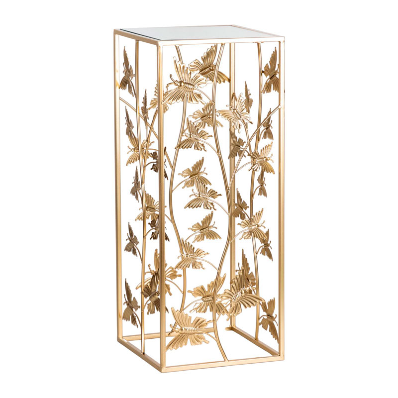 Столик на металлическом основании Golden Butterflies Золотой Столик на металлическом основании Golden Butterflies Золотой в Костроме | Loft Concept