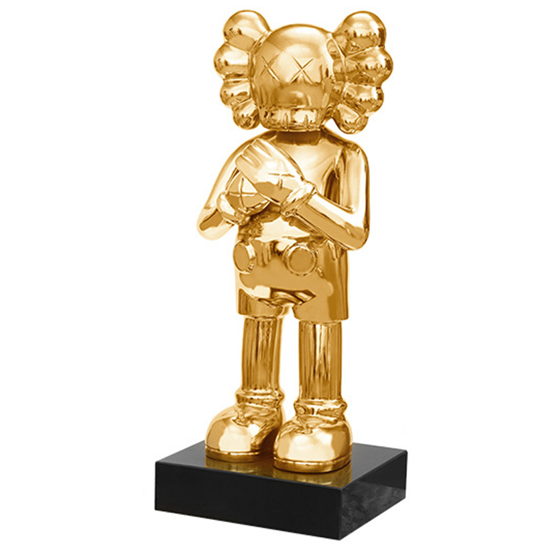 Статуэтка KAWS Gold on stand Золотой Статуэтка KAWS Gold on stand Золотой в Костроме | Loft Concept