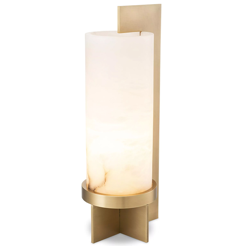 Настольная лампа Eichholtz Table Lamp Atilla Латунь Белый Настольная лампа Eichholtz Table Lamp Atilla Латунь Белый в Костроме | Loft Concept