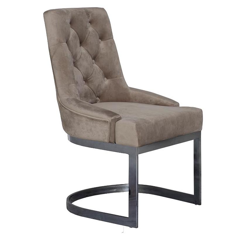 Стул Famos Chair gray Бежево-серый Графит Стул Famos Chair gray Бежево-серый Графит в Костроме | Loft Concept