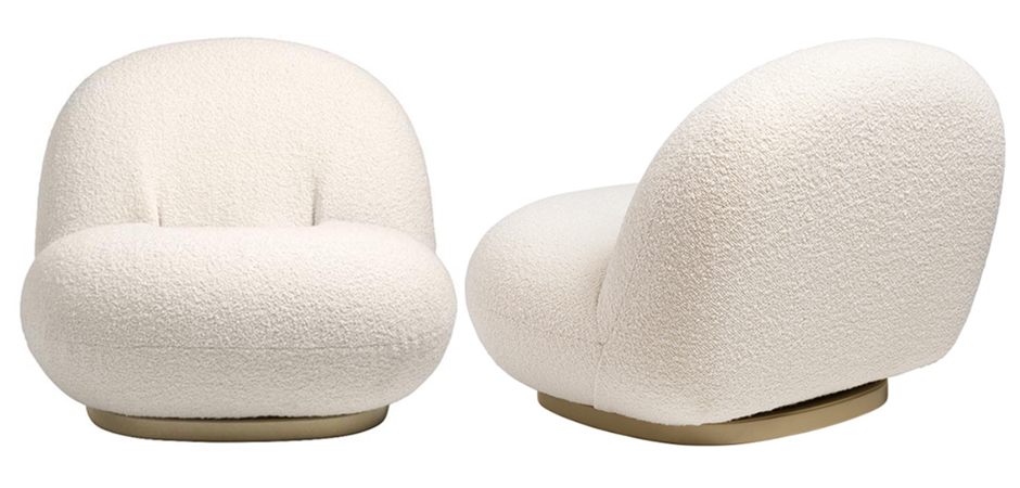 Кресло Pacha lounge chair ivory Кресло Pacha lounge chair ivory - Loft-Concept в Костроме