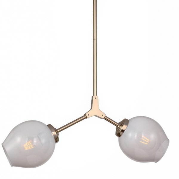 Люстра Branching Bubble Chandelier 2 Milk Прозрачный белый Золотой Люстра Branching Bubble Chandelier 2 Milk Прозрачный белый Золотой в Костроме | Loft Concept