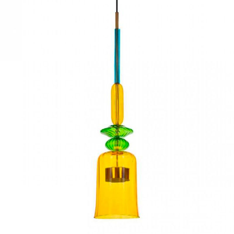 Светильник Flauti Yellow Green D16 см Голубой Зеленый Желтый Светильник Flauti Yellow Green D16 см Голубой Зеленый Желтый в Костроме | Loft Concept