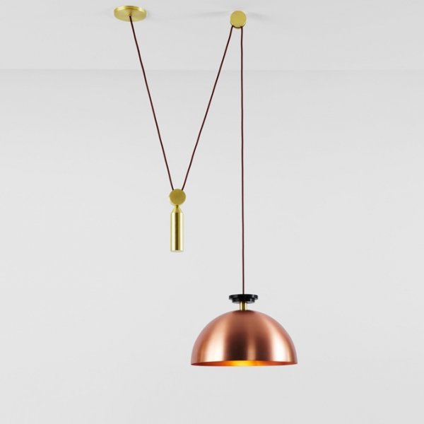 Подвесной светильник Shape up Pendant Hemisphere Copper Латунь Медь Подвесной светильник Shape up Pendant Hemisphere Copper Латунь Медь в Костроме | Loft Concept