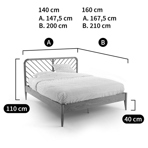Кровать из массива дуба Reyer Oak Bed Кровать из массива дуба Reyer Oak Bed в Костроме