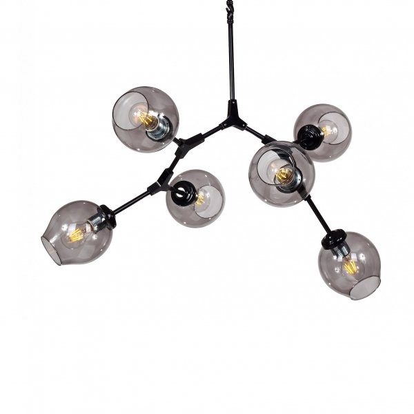 Люстра Branching Bubble Chandelier 6 Black Черный Люстра Branching Bubble Chandelier 6 Black Черный в Костроме | Loft Concept