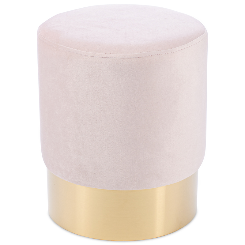 Пуф Una Puff light pink Розовый пастельный Золотой Пуф Una Puff light pink Розовый пастельный Золотой в Костроме | Loft Concept