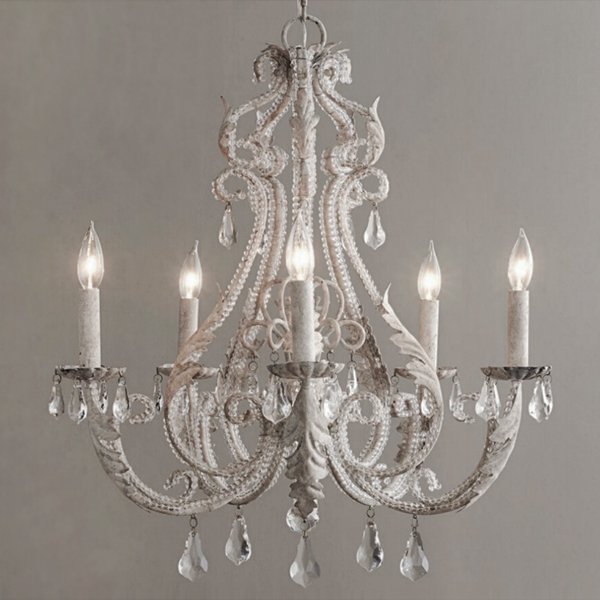 Restoration Hardware PALAIS Chandelier Белый винтажная патина Restoration Hardware PALAIS Chandelier Белый винтажная патина в Костроме | Loft Concept