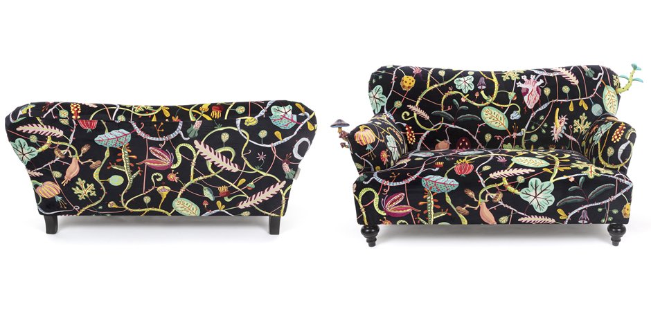 Диван Seletti Botanical Diva Sofa Black - фото №1