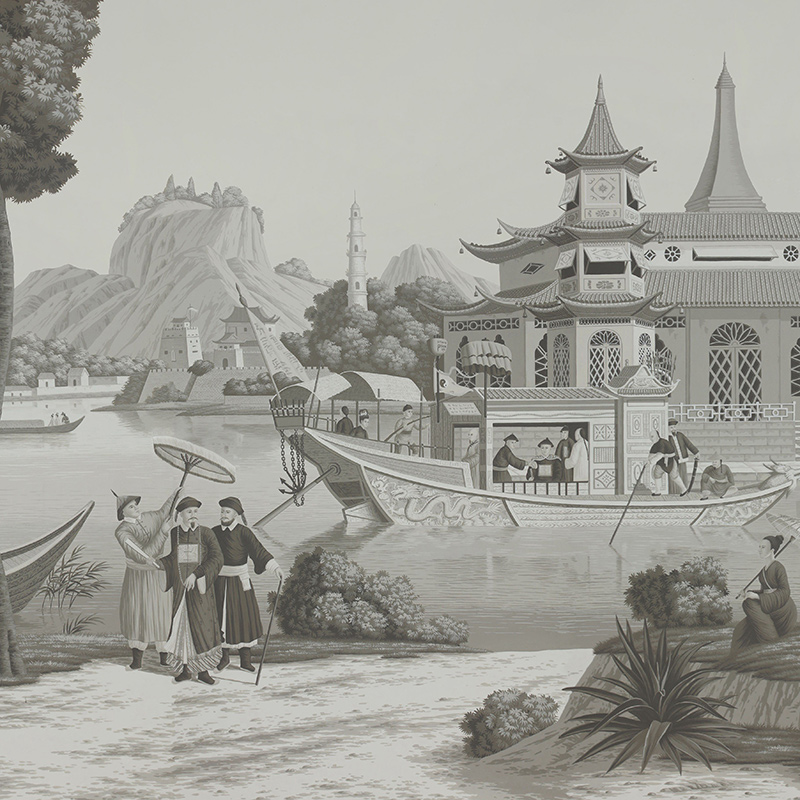 Обои ручная роспись Procession Chinoise Eau Forte on scenic paper Обои ручная роспись Procession Chinoise Eau Forte on scenic paper в Костроме | Loft Concept