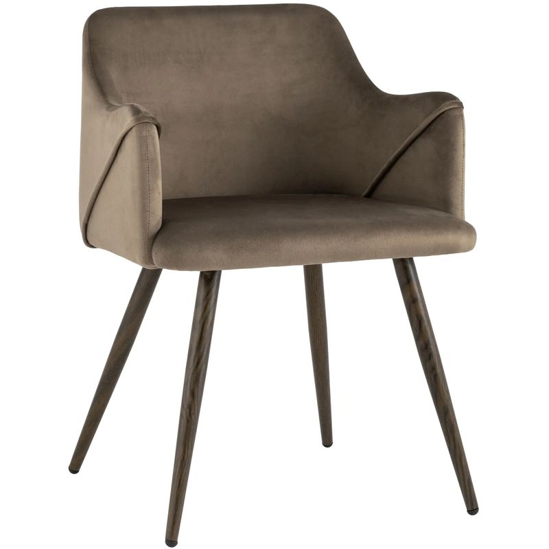 Стул Monarch Chair Коричневый Велюр Коричневый Стул Monarch Chair Коричневый Велюр Коричневый в Костроме | Loft Concept