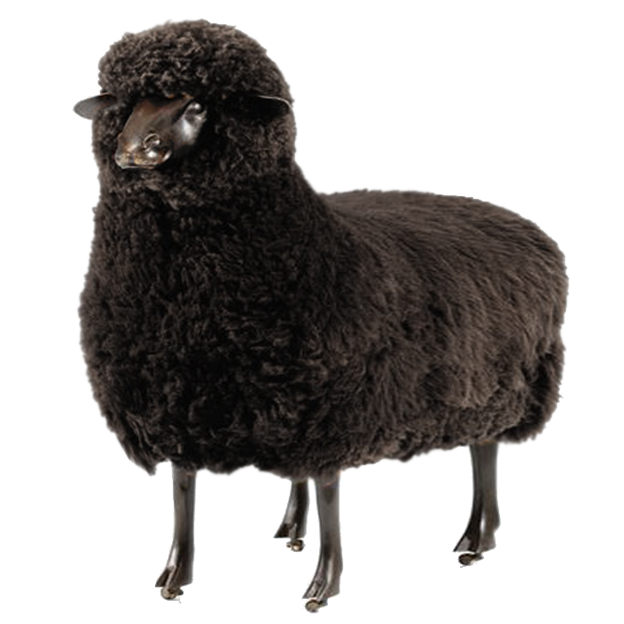 Пуф FRANCOIS-XAVIER LALANNE black Черный Графит Пуф FRANCOIS-XAVIER LALANNE black Черный Графит в Костроме | Loft Concept