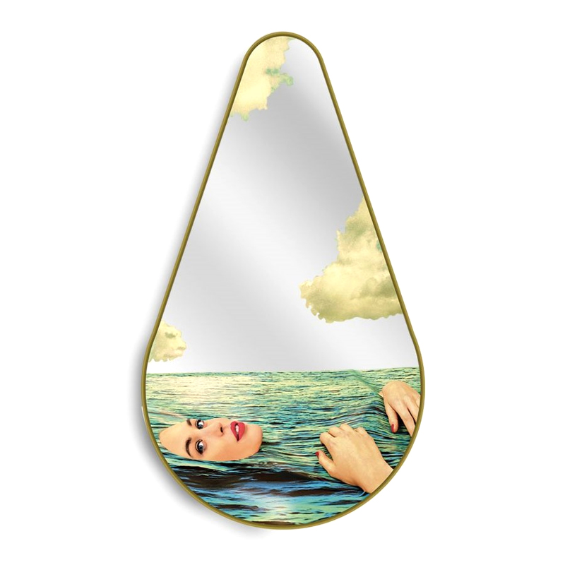 Зеркало Seletti Pear Sea Girl Золотой Зеркало Seletti Pear Sea Girl Золотой в Костроме | Loft Concept