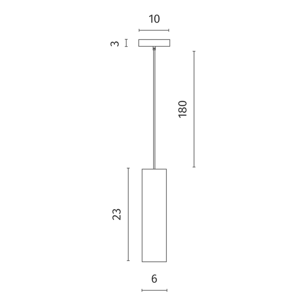 Подвесной светильник в форме цилиндра Douro Light белый мрамор в Костроме