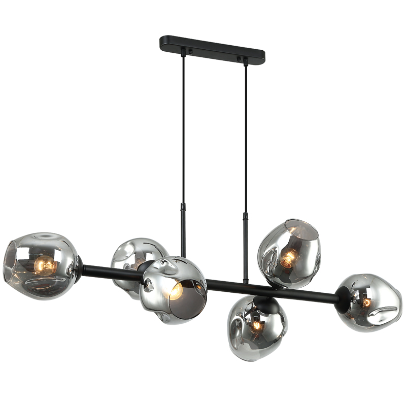 Люстра Branching Bubble Chandelier Line Gray Черный Серый (Gray) Люстра Branching Bubble Chandelier Line Gray Черный Серый (Gray) в Костроме | Loft Concept