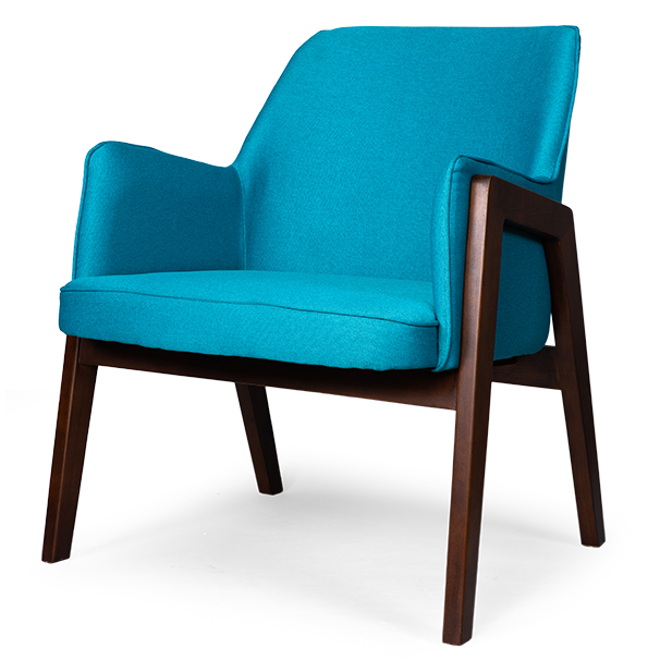 Кресло Gregory light blue Голубой Коричневый Кресло Gregory light blue Голубой Коричневый в Костроме | Loft Concept