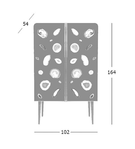 Patrick Naggar Gem Cabinet шкаф украшенный агатами Patrick Naggar Gem Cabinet шкаф украшенный агатами в Костроме