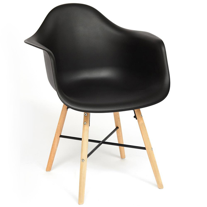 Стул DAW black Черный Древесина Стул DAW black Черный Древесина в Костроме | Loft Concept