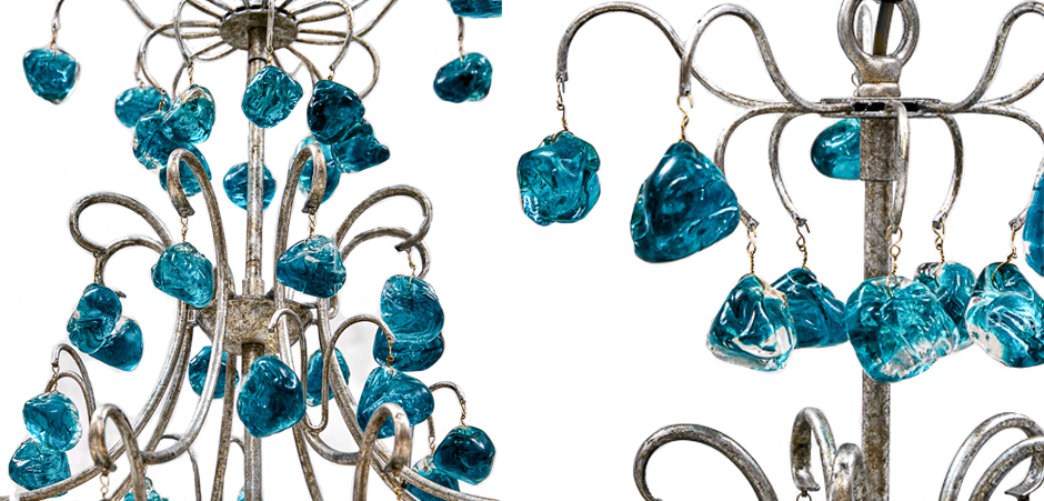 Люстра Crystal Blue Cupertino Chandelier Люстра Crystal Blue Cupertino Chandelier - Loft-Concept в Костроме