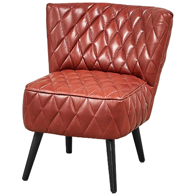 Кресло Rhombuses Upholstery Chair Малиновый (Crimson) Черный Кресло Rhombuses Upholstery Chair Малиновый (Crimson) Черный в Костроме | Loft Concept