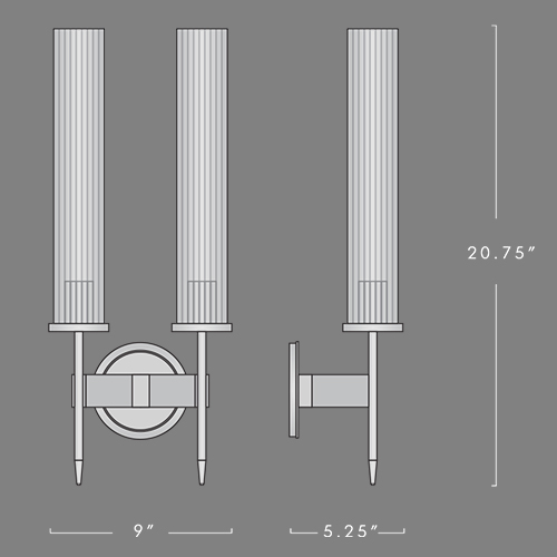 Бра Jonathan Browning ALOUETTE DOUBLE SCONCE в Костроме