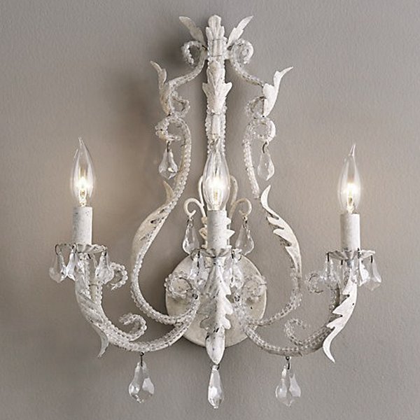 Бра Restoration Hardware PALAIS Wall lamp Белый винтажная патина Бра Restoration Hardware PALAIS Wall lamp Белый винтажная патина в Костроме | Loft Concept