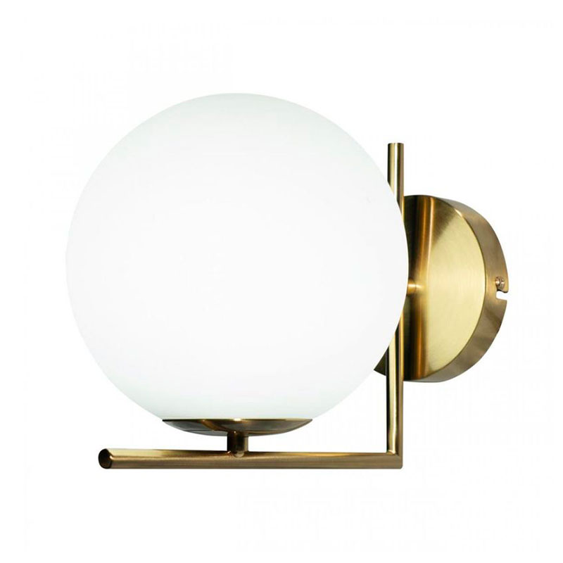 Бра Flos IC Lights Wall Gold Золотой Белый Бра Flos IC Lights Wall Gold Золотой Белый в Костроме | Loft Concept