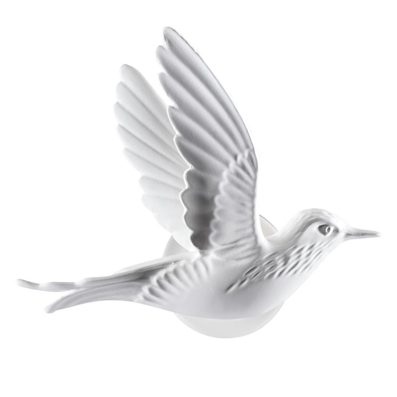Бра White Bird Wall Lamp Белый Бра White Bird Wall Lamp Белый в Костроме | Loft Concept