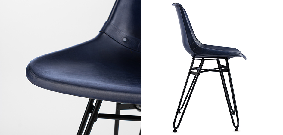 Стул Leather Schoolhouse Chair Стул Leather Schoolhouse Chair - Loft-Concept в Костроме