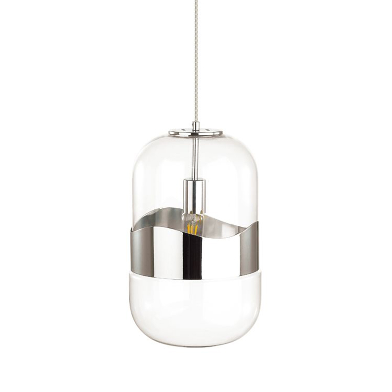 Подвесной светильник Igon Chrome Hanging Lamp Прозрачный Хром Подвесной светильник Igon Chrome Hanging Lamp Прозрачный Хром в Костроме | Loft Concept