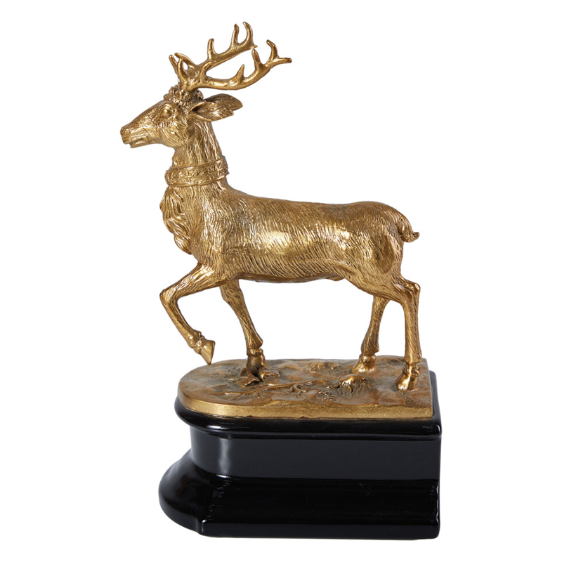Держатель для книг в виде оленя из фарфора и бронзы Eden Garden porcelain and bronze Черный Бронза Держатель для книг в виде оленя из фарфора и бронзы Eden Garden porcelain and bronze Черный Бронза в Костроме | Loft Concept