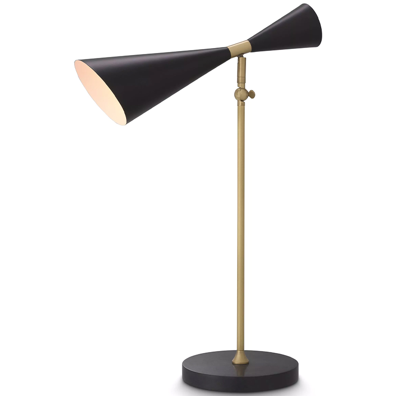 Настольная лампа Eichholtz Desk Lamp Milos Черный Латунь в Костроме | Loft Concept 