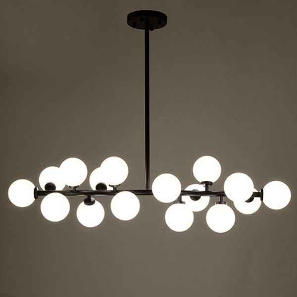 Светильник Bubble Stik Black Chandelier Черный матовый в Костроме | Loft Concept 