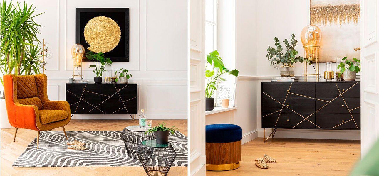 Комод деревянный Falling lines - фото №3