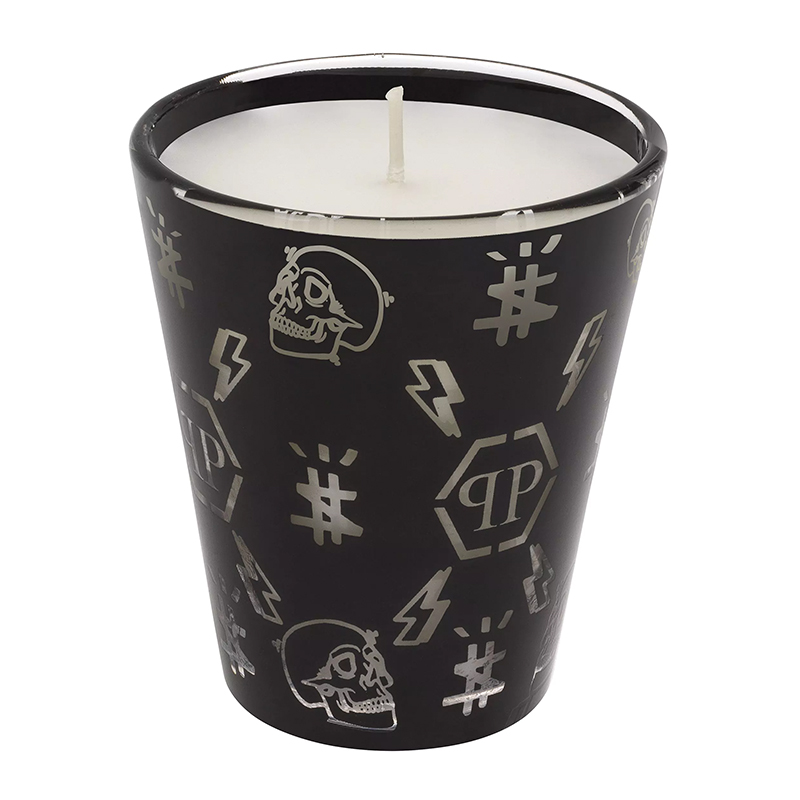 Свеча Philipp Plein Candle Monogram S Черный Белый Свеча Philipp Plein Candle Monogram S Черный Белый в Костроме | Loft Concept