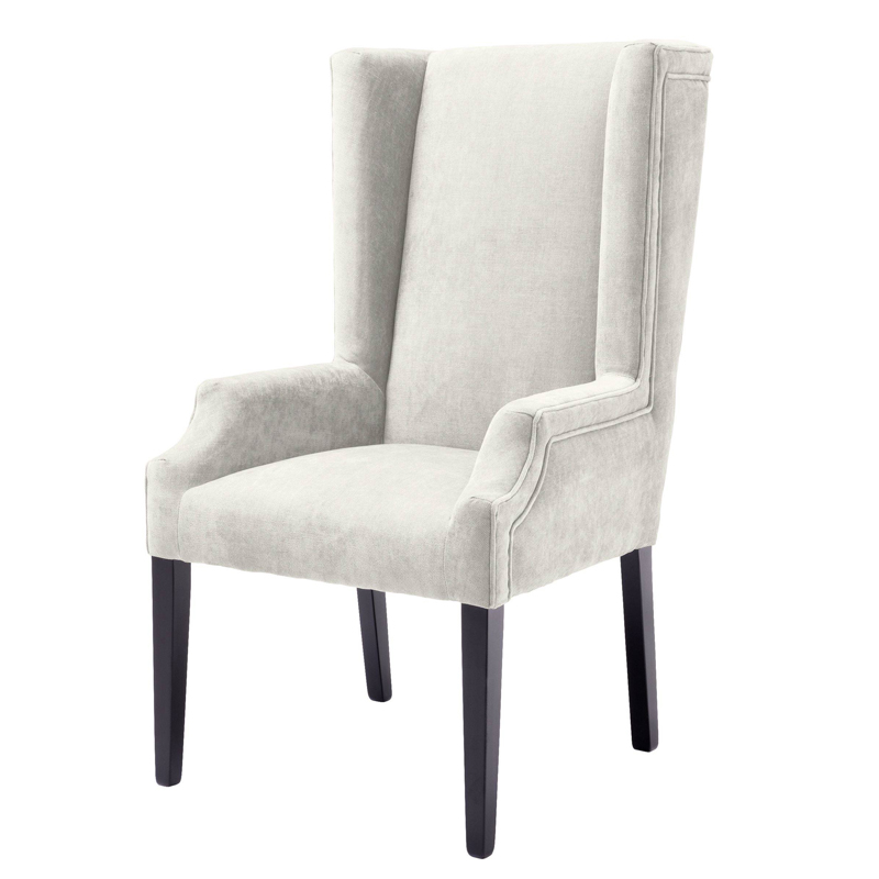 Стул Eichholtz Dining Chair Tempio sand Молочный Черный Стул Eichholtz Dining Chair Tempio sand Молочный Черный в Костроме | Loft Concept