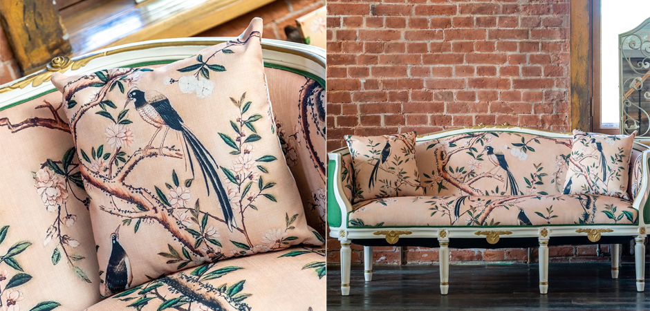 Декоративная подушка Beige and Green Chinoiserie 2 Декоративная подушка Beige and Green Chinoiserie 2 - Loft-Concept в Костроме