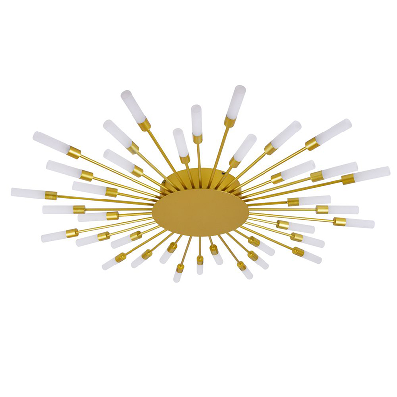 Потолочный светильник Aiden Ceiling Lamp 36 Золотой Белый Потолочный светильник Aiden Ceiling Lamp 36 Золотой Белый в Костроме | Loft Concept