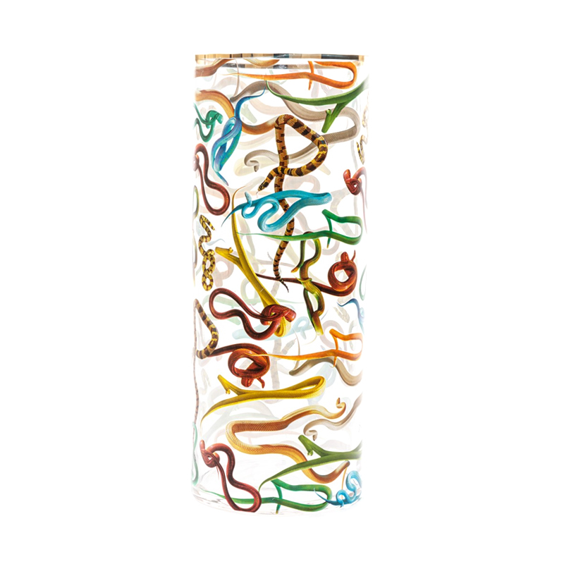 Ваза Seletti Snakes Big Прозрачный Золотой Синий Красный Ваза Seletti Snakes Big Прозрачный Золотой Синий Красный в Костроме | Loft Concept