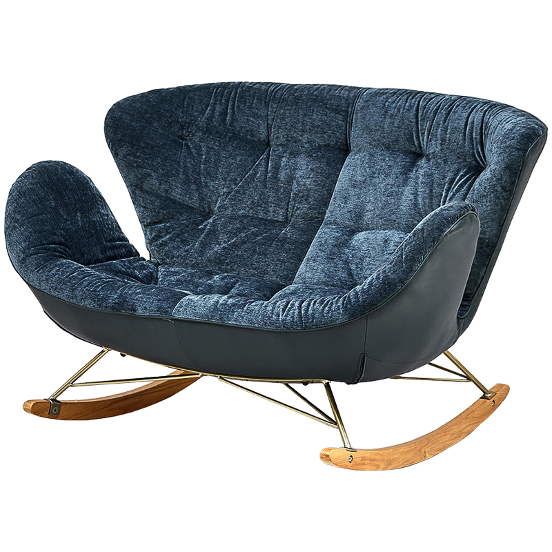 Диван Pernill Sofa Темно-синий Латунь Древесина Диван Pernill Sofa Темно-синий Латунь Древесина в Костроме | Loft Concept
