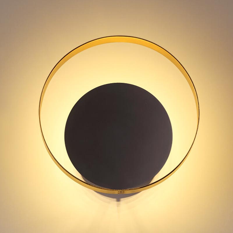 Бра Globo Ocular Sconce Circle Black Золотой Черный Бра Globo Ocular Sconce Circle Black Золотой Черный в Костроме | Loft Concept